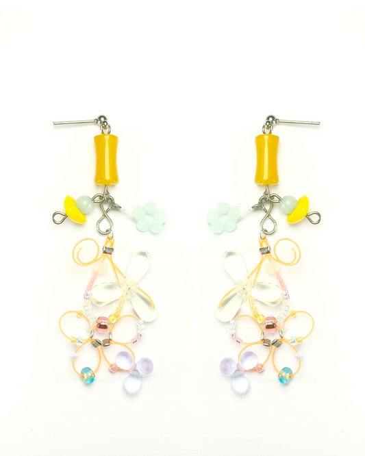 sunGem swirl earrings