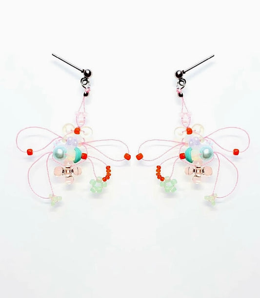 orb shell bloom earrings