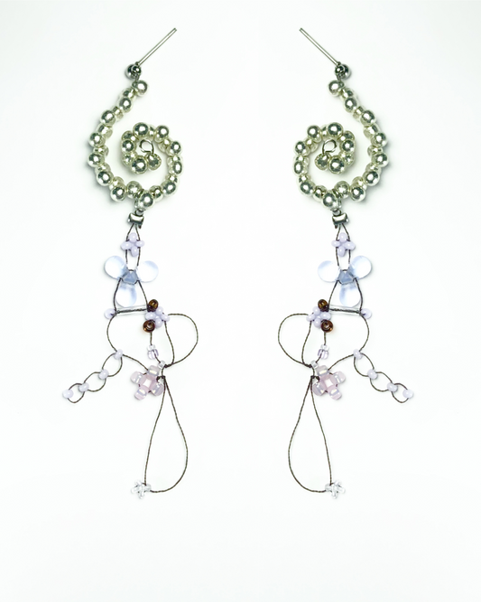 metalWing earrings