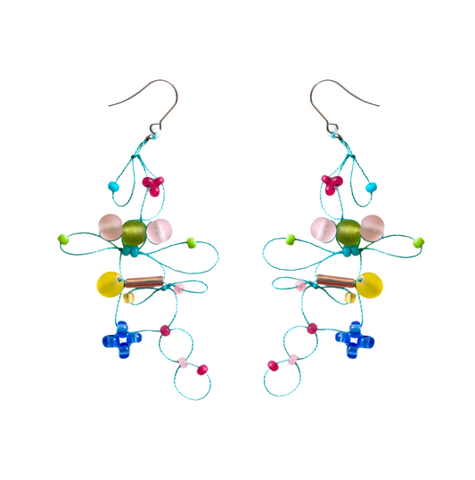 jewel ladder earrings
