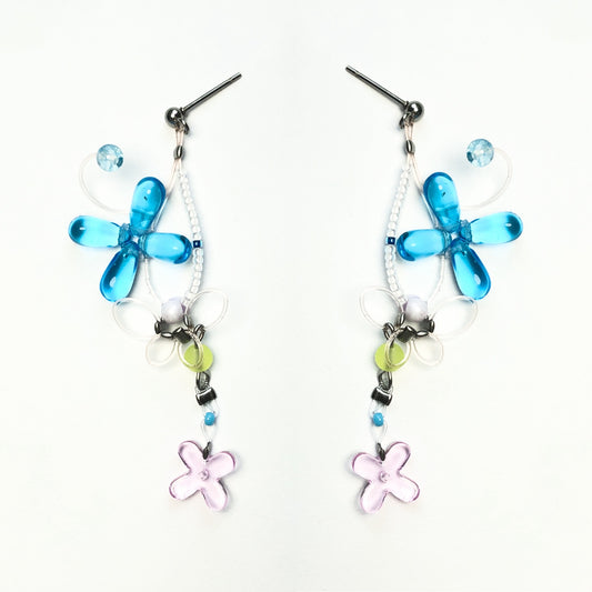 aqua orb protector earrings
