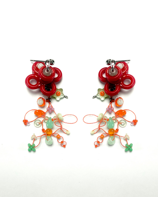 lunar gemmyClover earrings