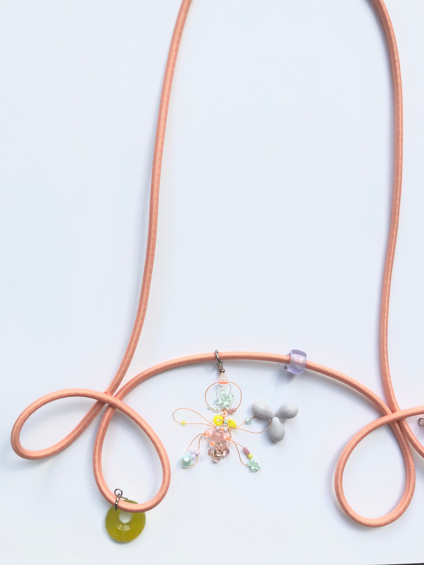 flow loop charm necklace