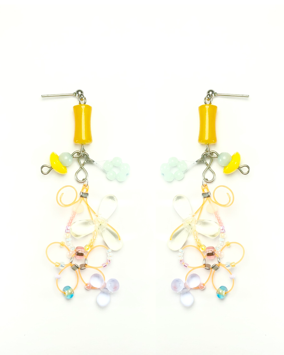 sunGem swirl earrings