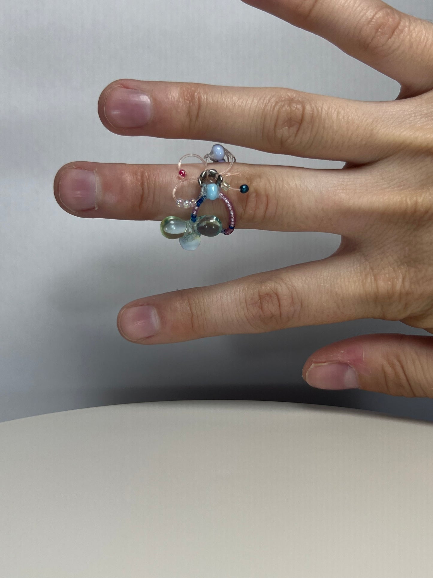 Glitter GemSphere orbit ring