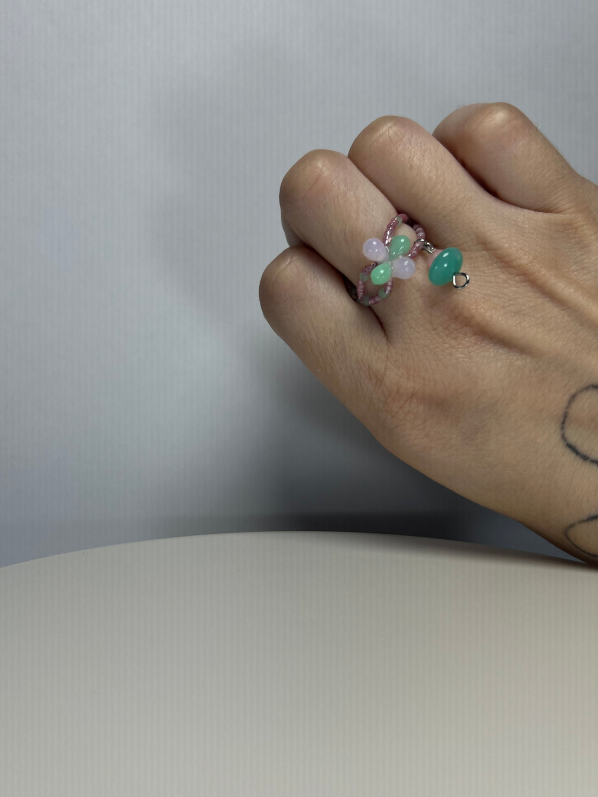 Gemmy infinity ring