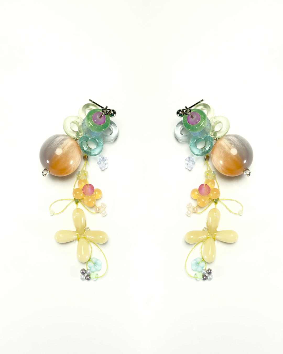 bubble shimmer earrings