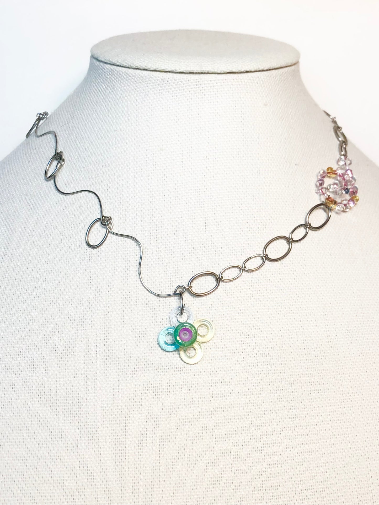 GemSphere charm link necklace