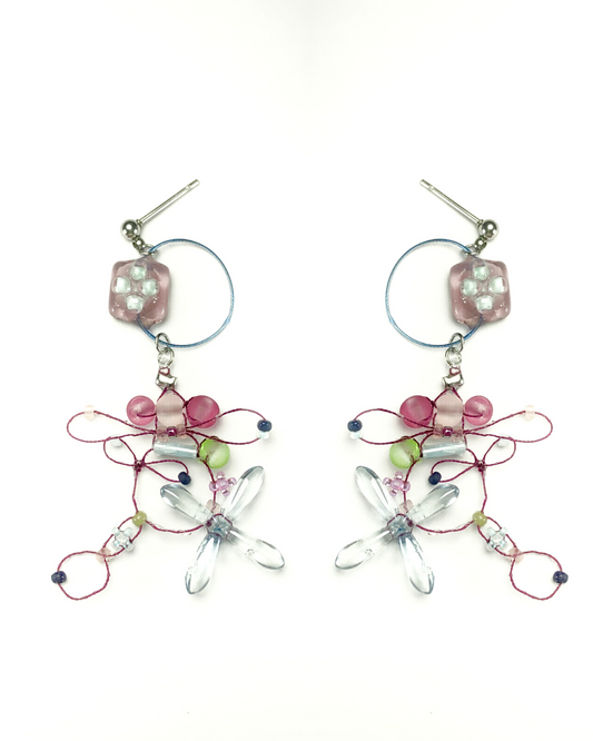 gemTile orbit earrings