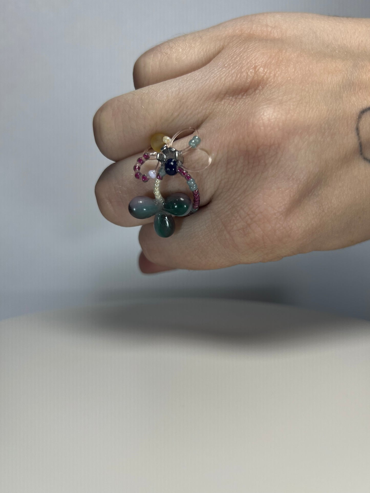 mossy GemSphere orbit ring