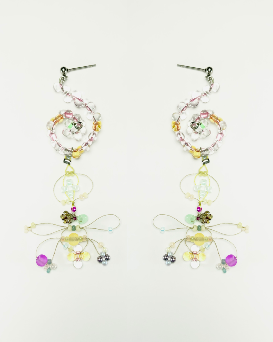 bubble pop swirl earrings