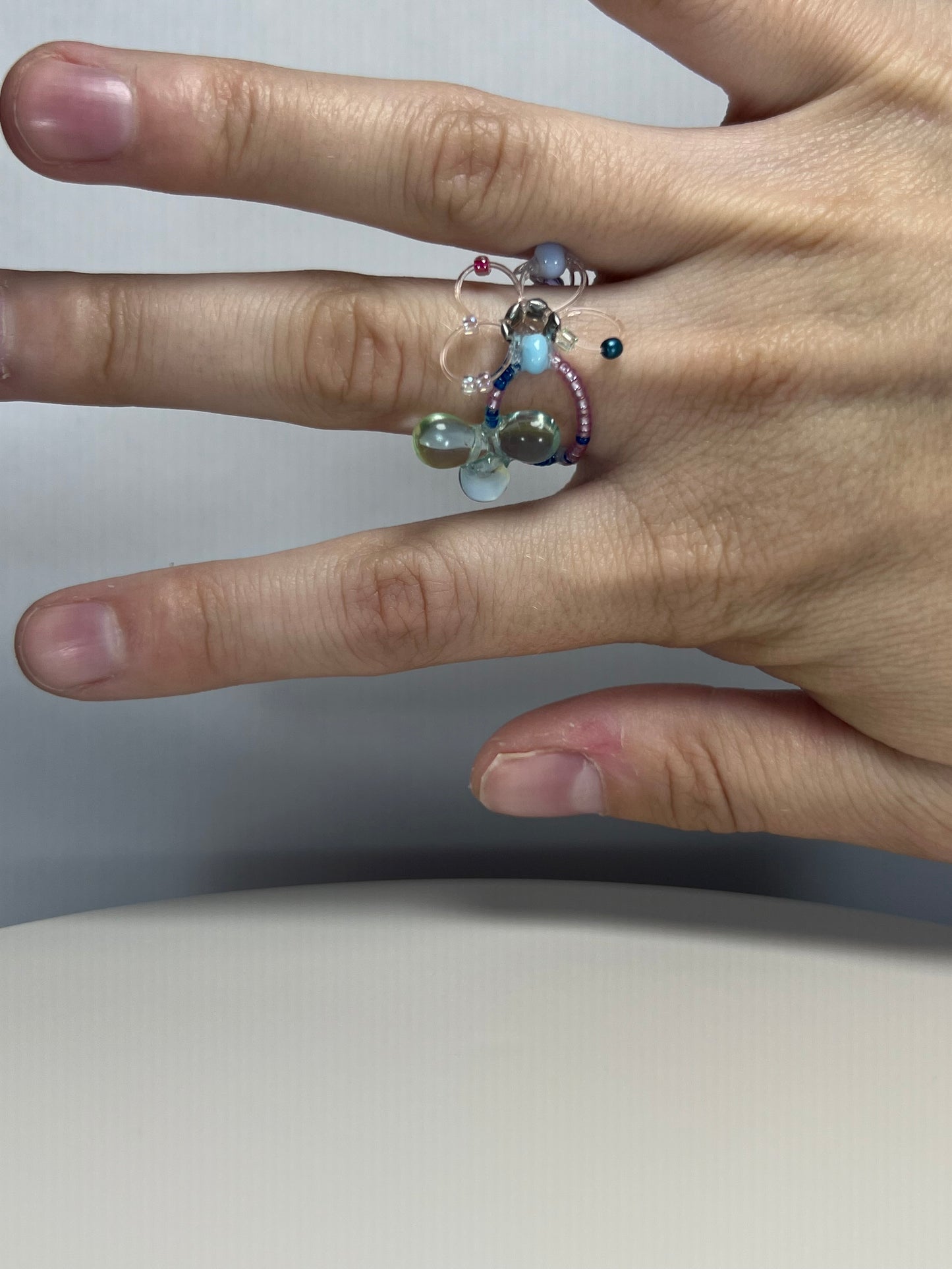 Glitter GemSphere orbit ring