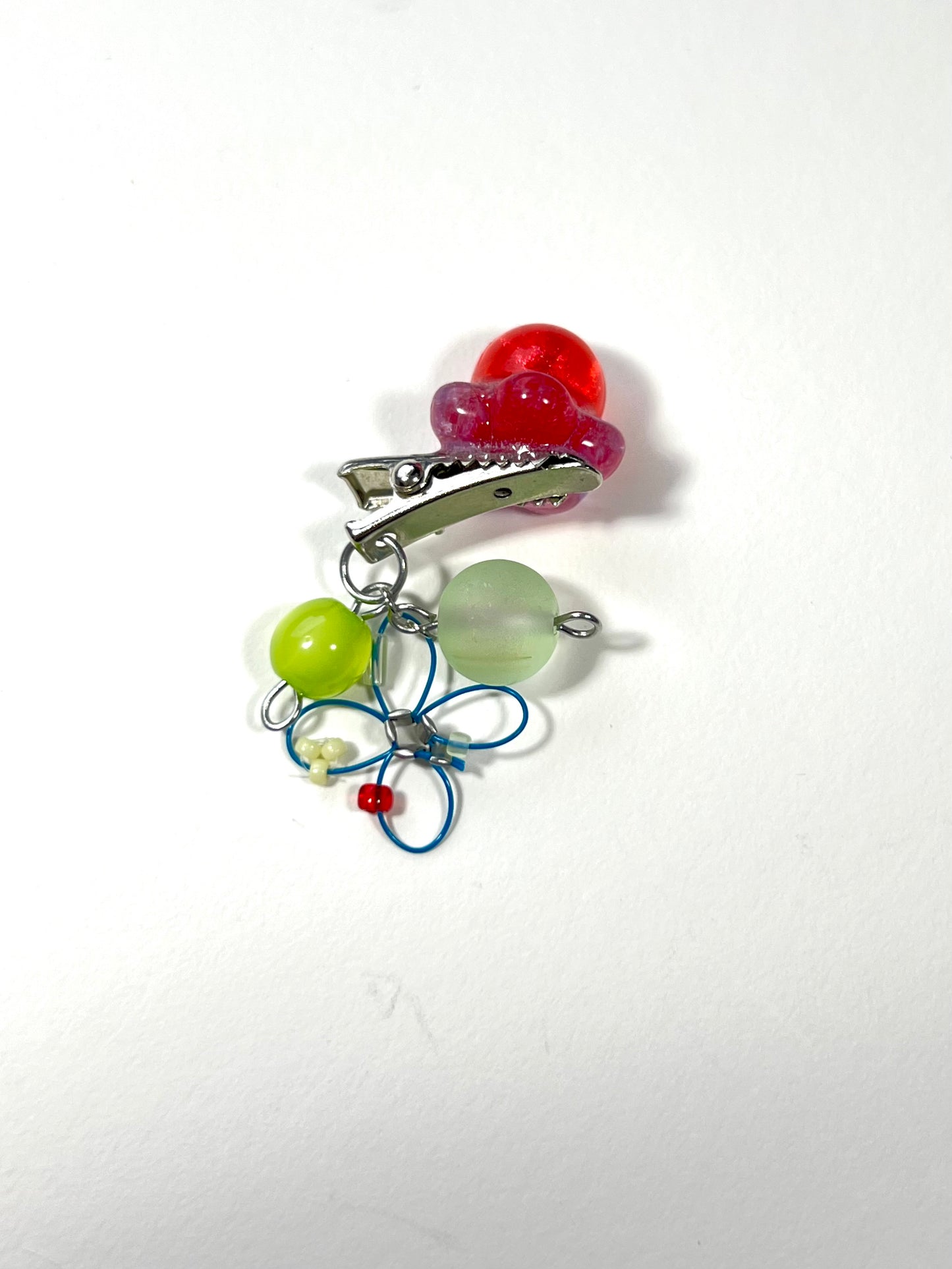 glow cherry pop hair clip