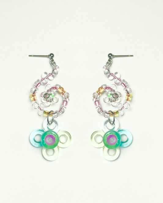 lucky swirlBloom earrings