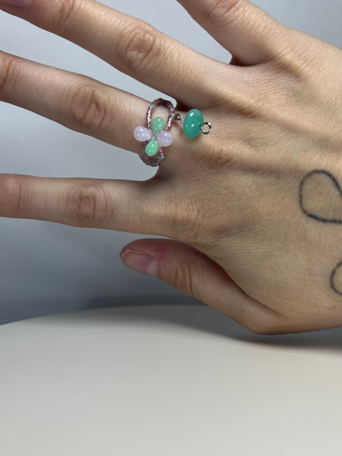 Gemmy infinity ring