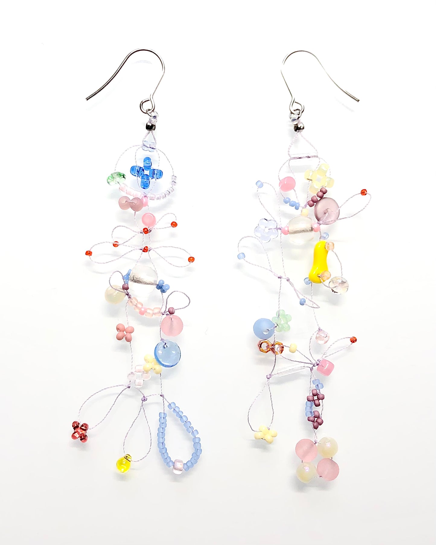 amoeba gemSphere earrings