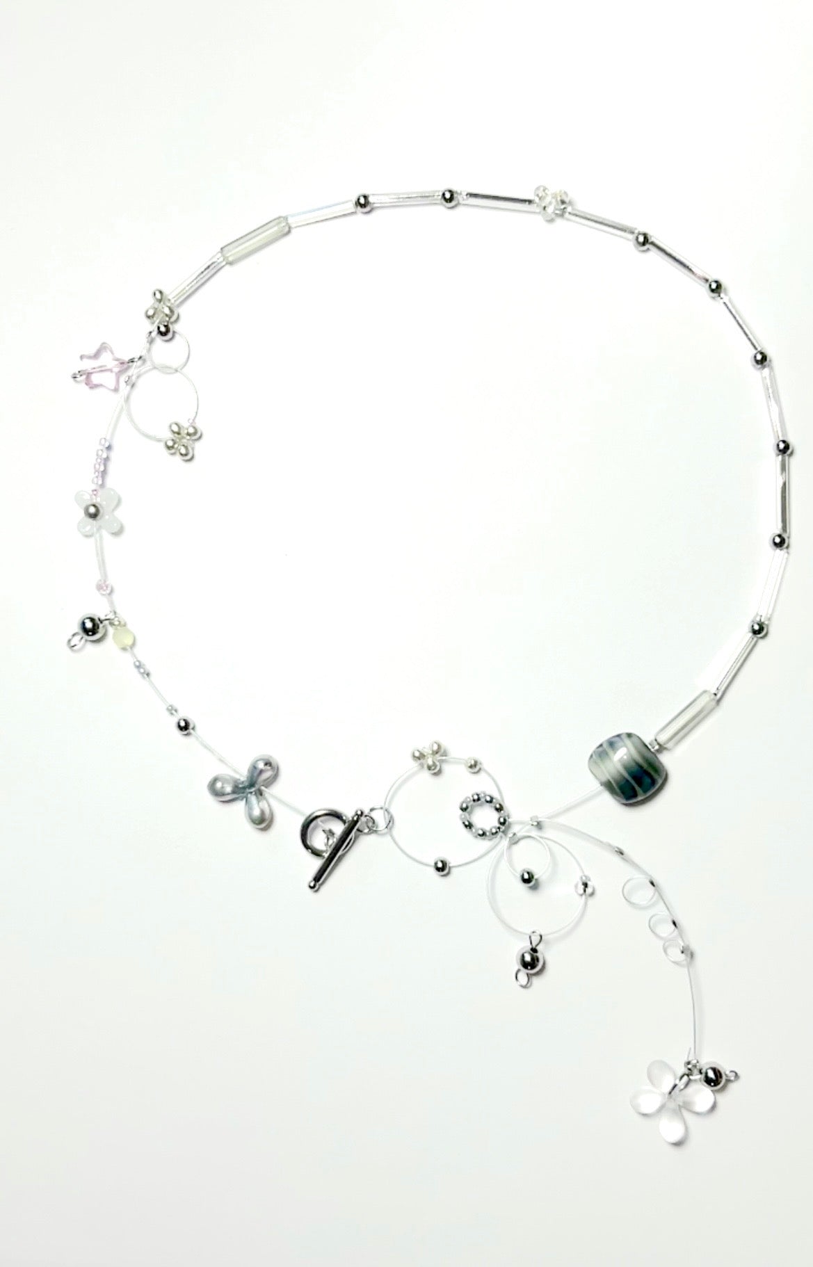 GemSphere Liquid Silver necklace