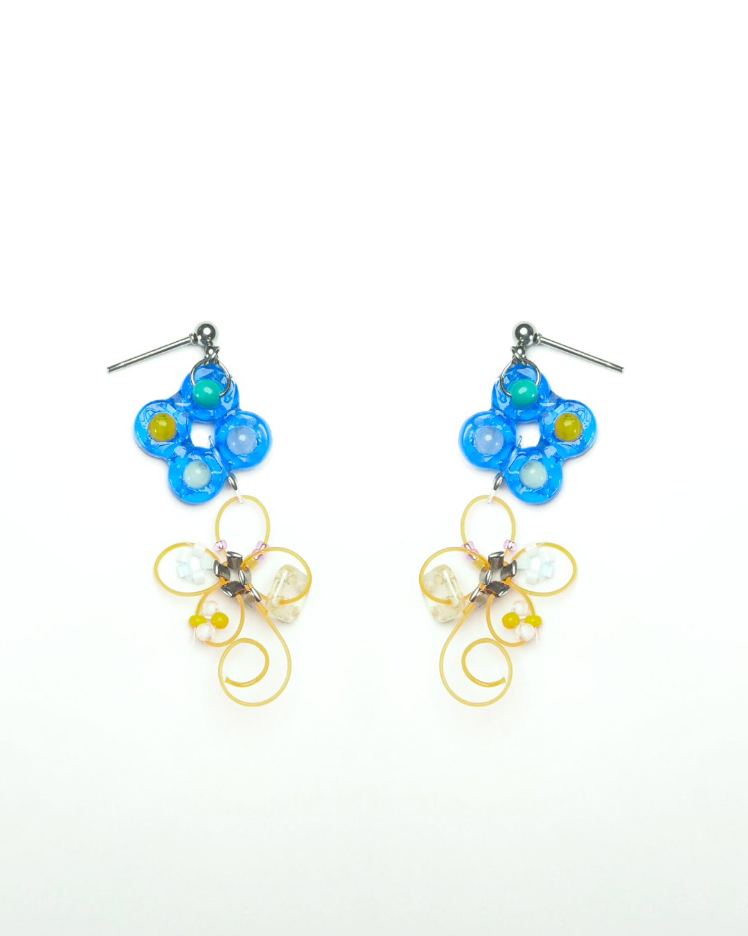 jewel tile treasure earrings