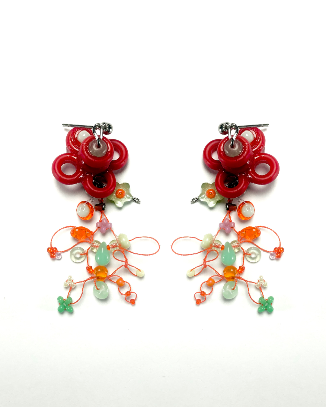 lunar gemmyClover earrings