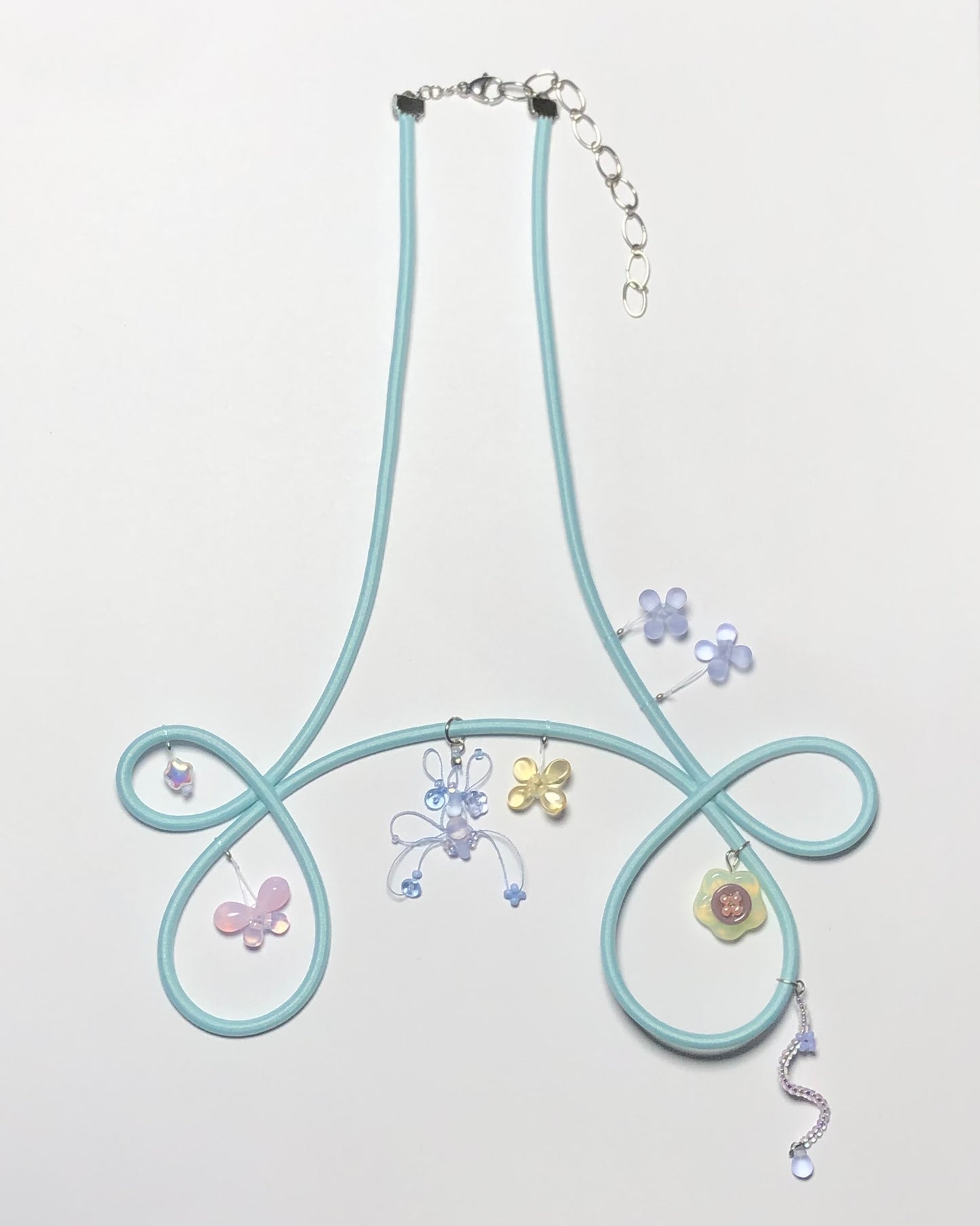 airy izu loop charm necklace