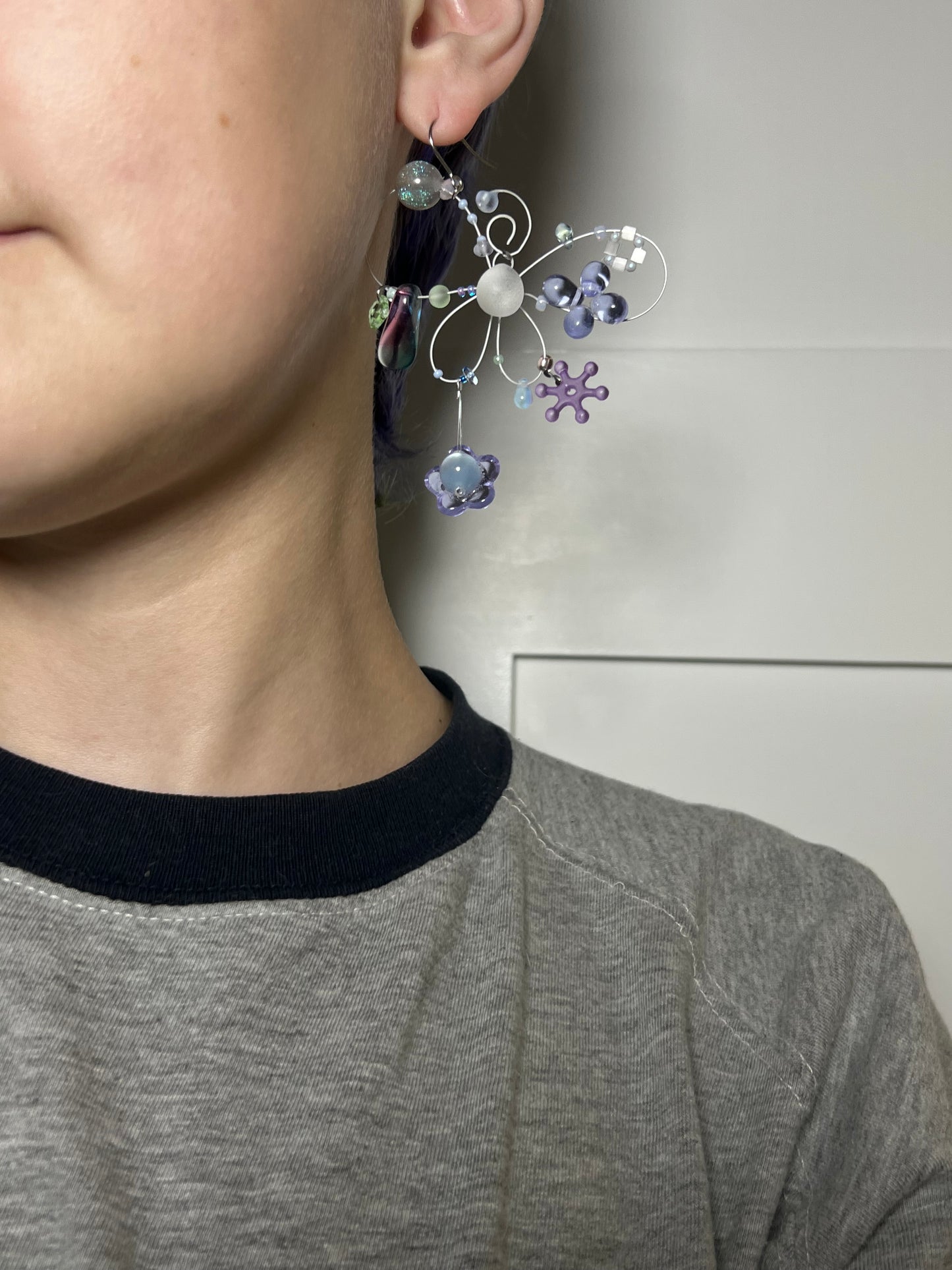 GemSphere amoeba earrings