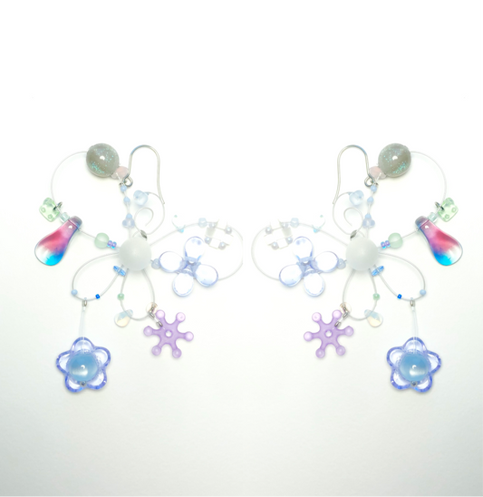 GemSphere amoeba earrings