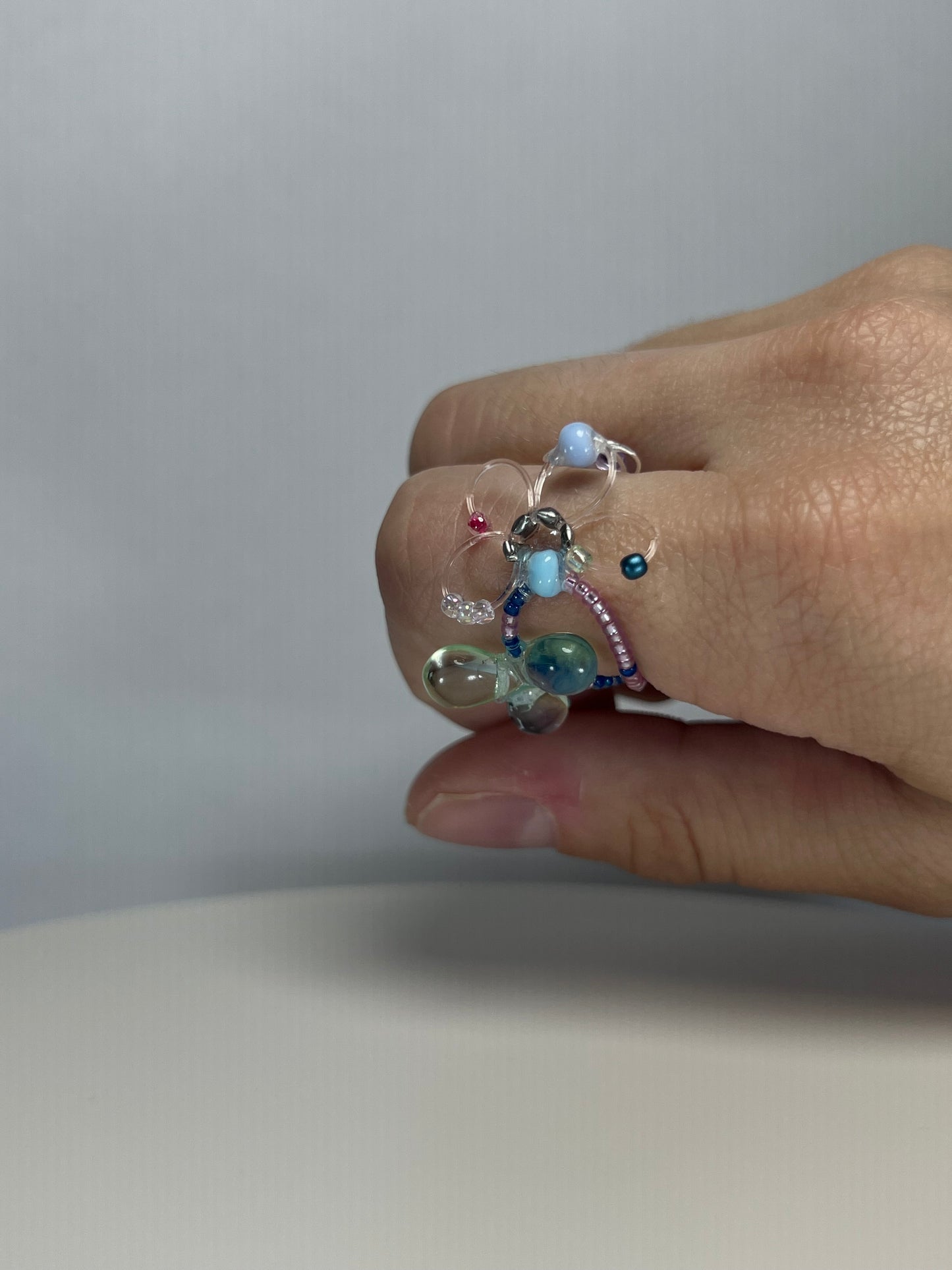 Glitter GemSphere orbit ring