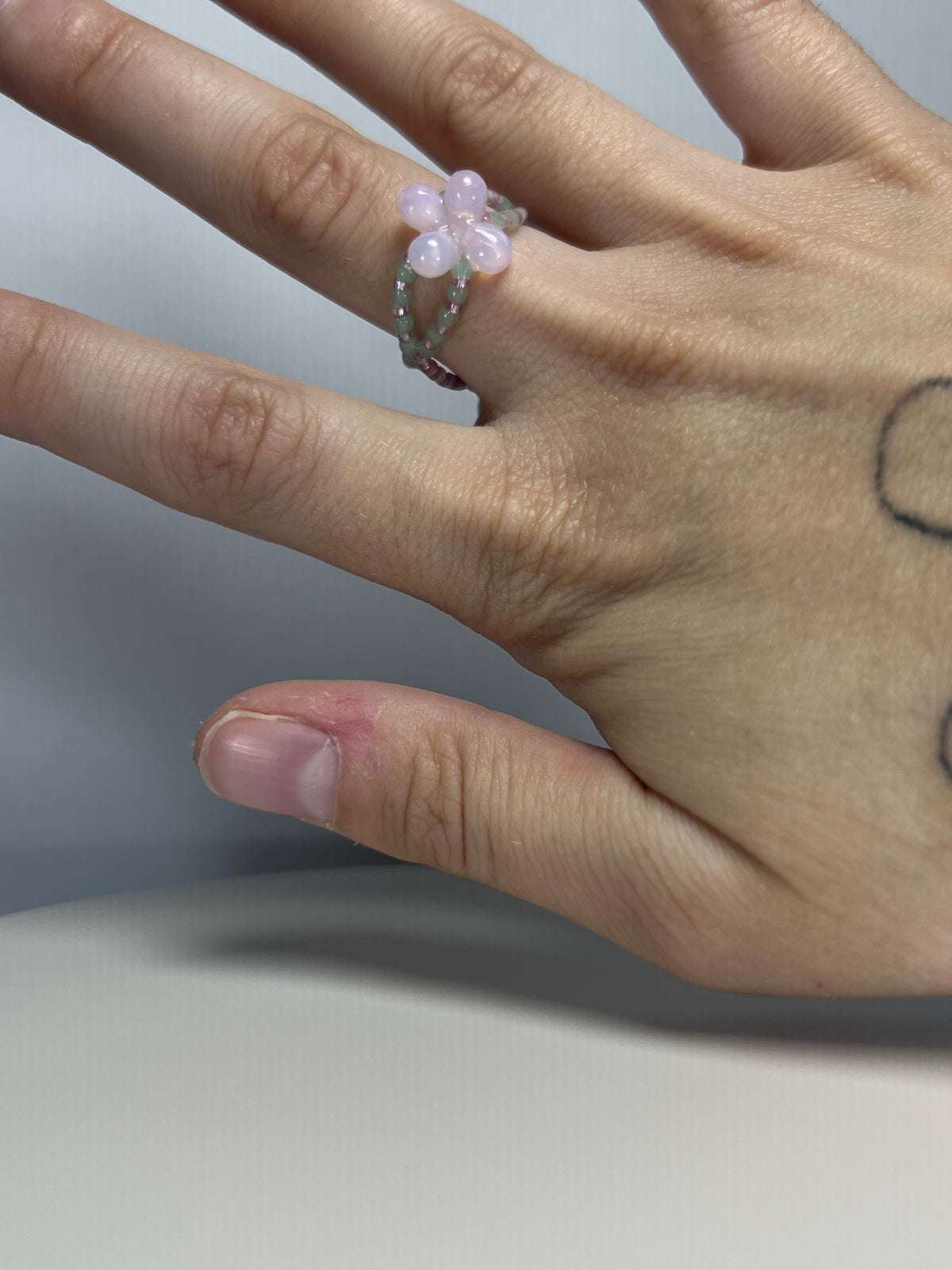 Gemmy infinity ring