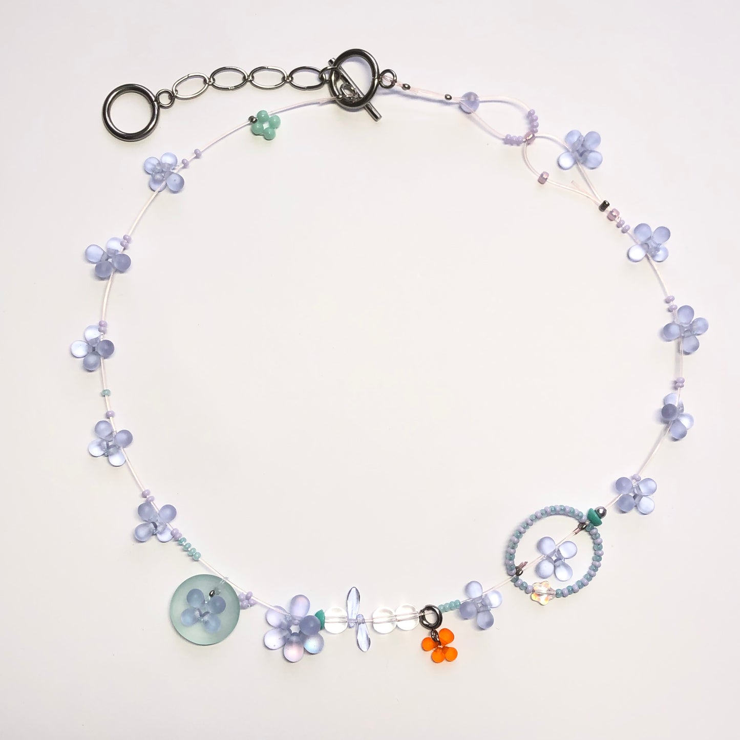 dew portal necklace with charm