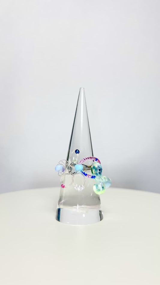 Glitter GemSphere orbit ring