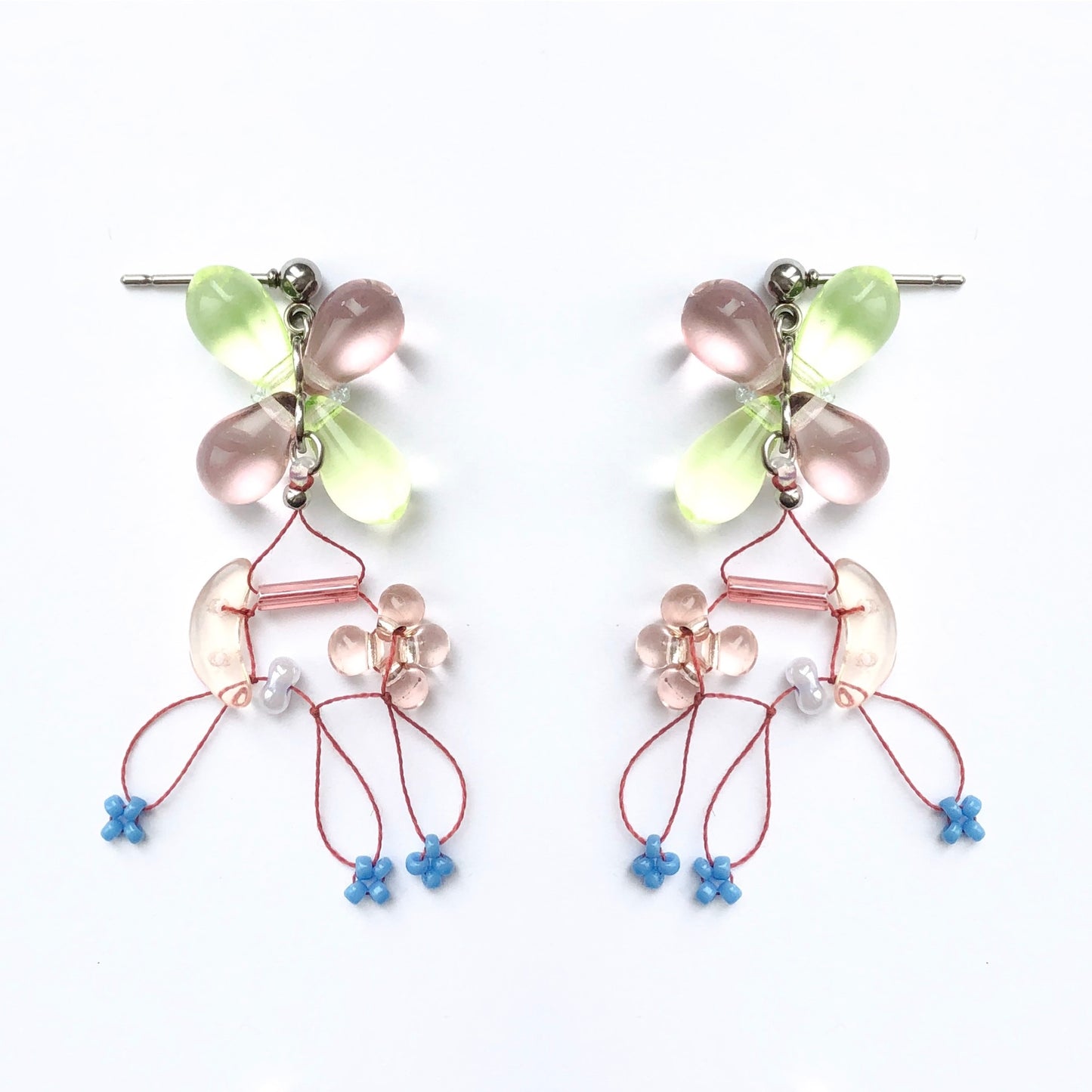 Crescent glow earrings