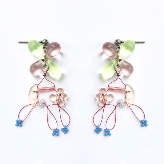 Crescent glow earrings