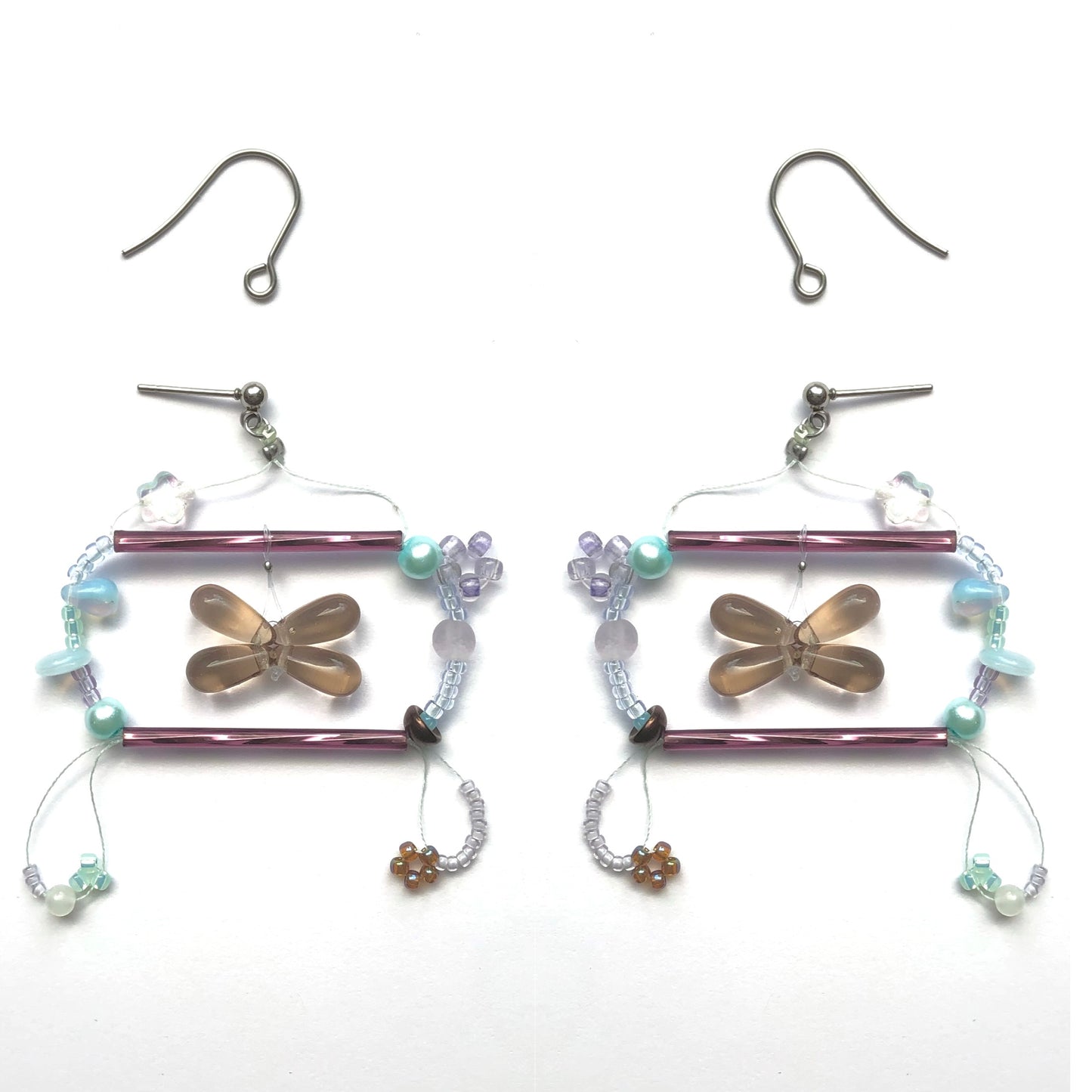 dusk glow gem earrings