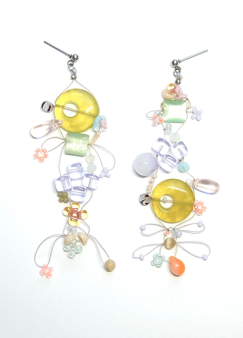 Electric Gem Garden earrings