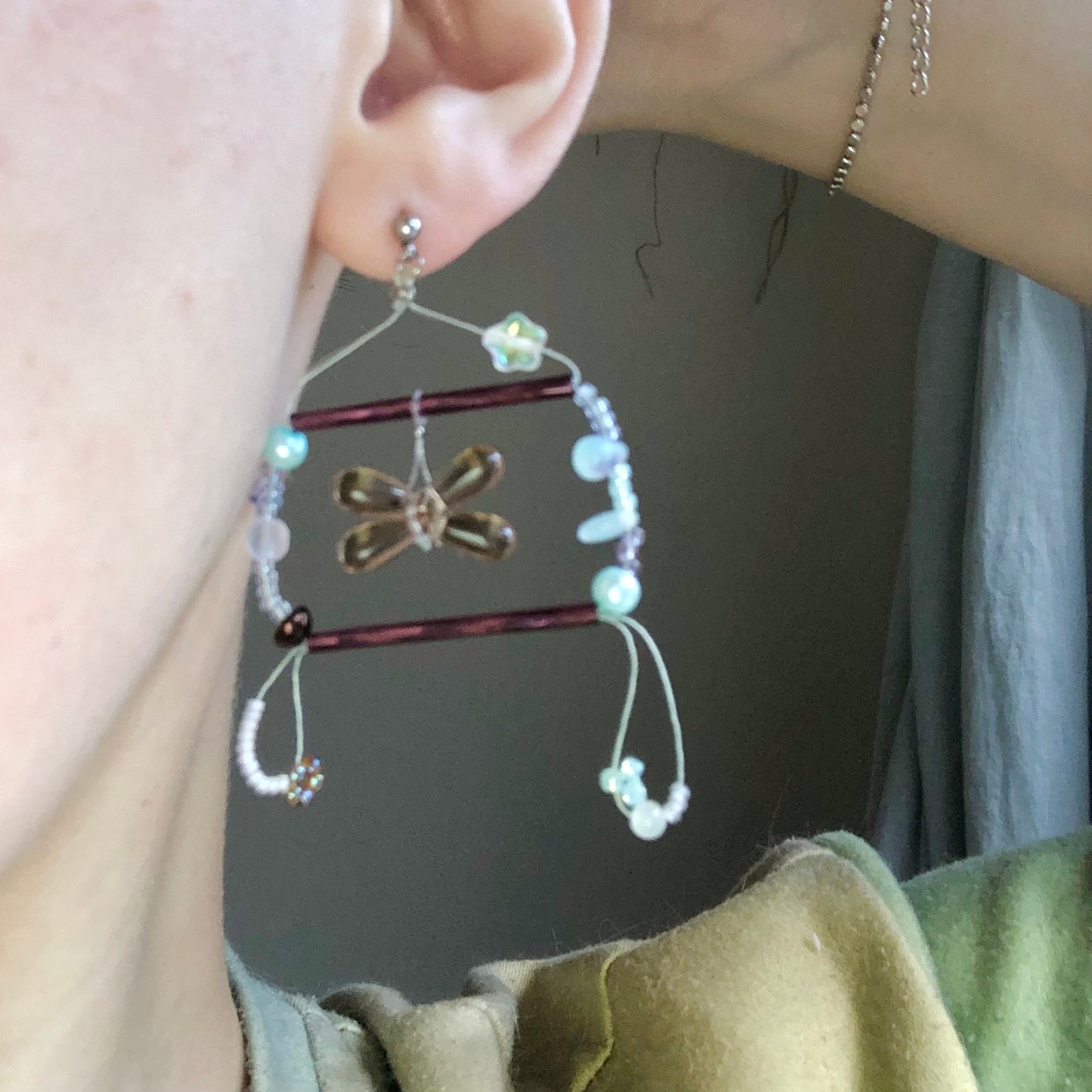 dusk glow gem earrings