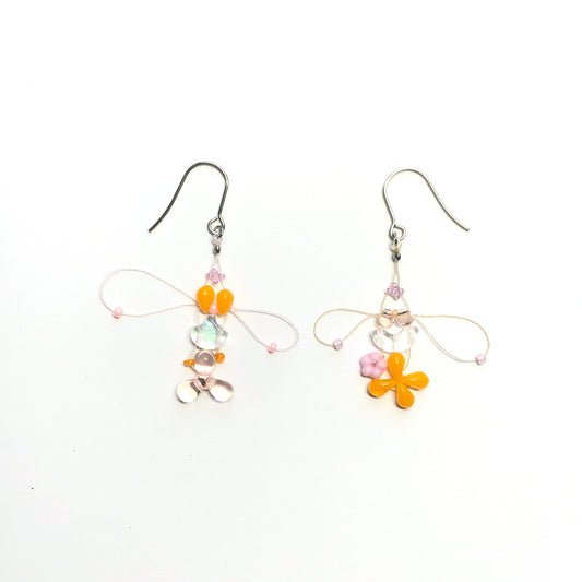 play wing garden earrings